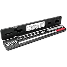 Powerbuilt Serpentine Belt Tool Set, Remove and Install Car Vehicle Serpentine Belts, for Spring-Loaded, Accessories and Storage Case Included - 648629,Silver