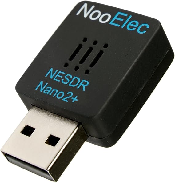 NESDR Nano 2 Plus - Tiny Black RTL-SDR USB Set (RTL2832U & R820T2) with Ultra-Low Phase Noise 0.5PPM TCXO, MCX Antenna